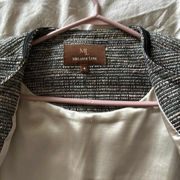 Melanie Lyne blazer-style shimmer jacket size 4 - Picture 8 of 10
